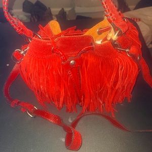 Berry red Patricia Nash crossbody bag